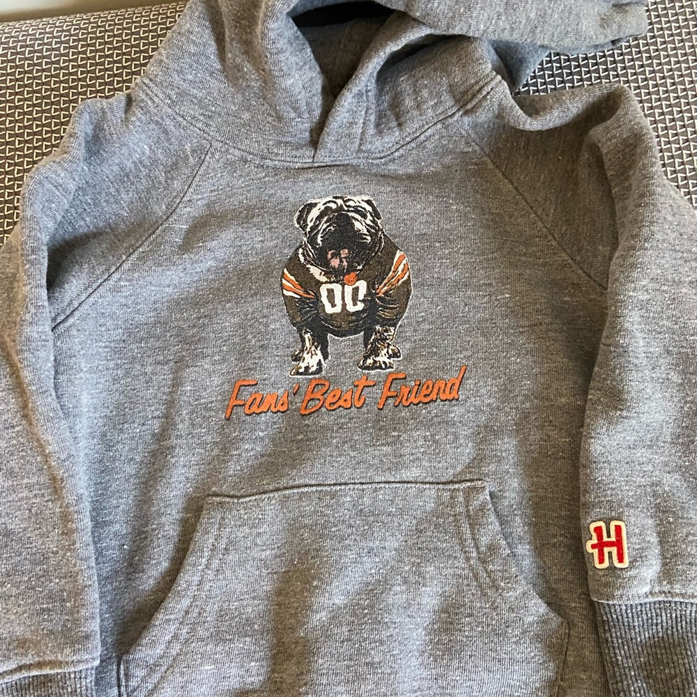 HOMAGE Cleveland Browns  Gray Hoodie 3T